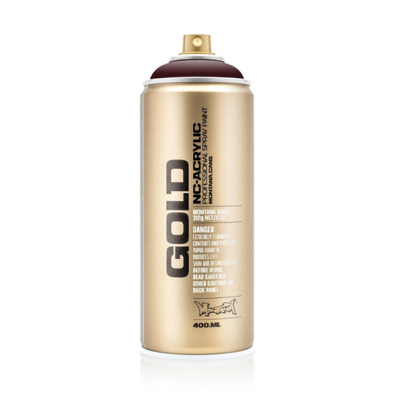 Bombe de peinture - Gold - Acrylique - Wine red - G8115 - 400ml - Montana Cans