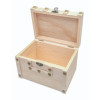 photo - Coffre de pirate - Bois - Petit modèle - 15x10x15,5cm - A décorer et personnaliser