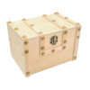 Coffre de pirate - Bois - Petit modèle - 15x10x15,5cm - A décorer et personnaliser