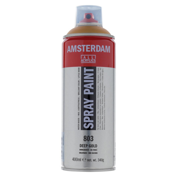 Bombe de peinture Amsterdam 400 ml or foncé