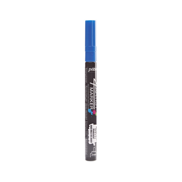 photo - Marqueur - Indélébile - Permanent - Bleu foncé - Pointe ronde - 2mm - Pébéo