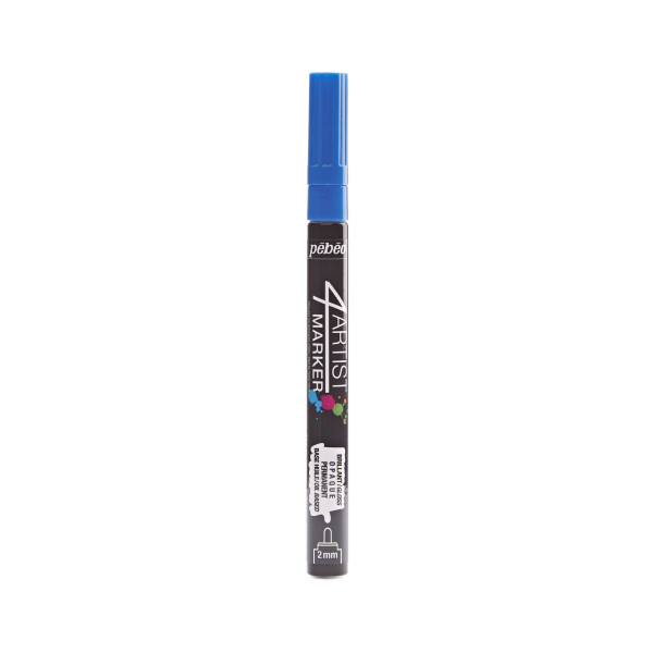 Marqueur - Indélébile - Permanent - Bleu foncé - Pointe ronde - 2mm - Pébéo