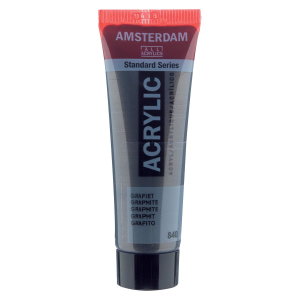 Peinture Acrylique en tube - gris graphite - Amsterdam