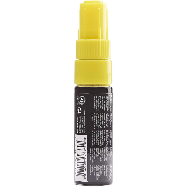 Marqueur - Indélébile - Permanent - Jaune - Pointe biseautée - 8mm - Pébéo