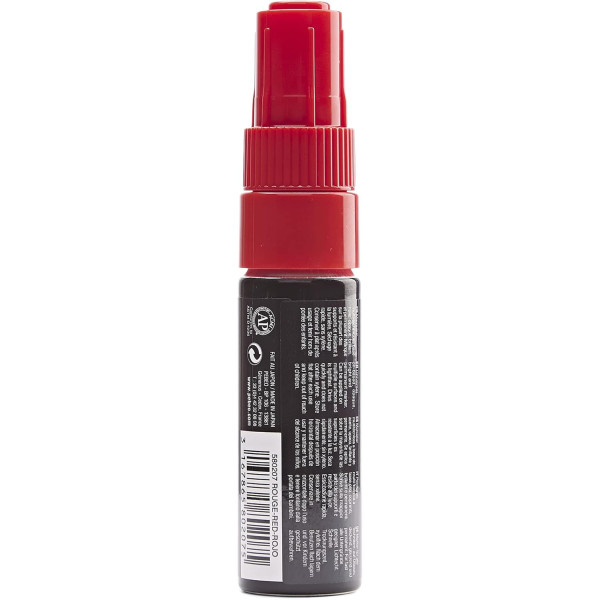Marqueur - Indélébile - Permanent - Rouge - Pointe biseautée - 8mm - Pébéo