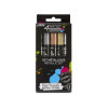 photo - Marqueurs - Indélébile - Permanent - 5 couleurs métallique - Pointe ronde - 4mm - Pébéo