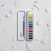 Peinture aquarelle - Fine - Coffret métal - 12 godets+ pinceau - Lefranc Bourgeois