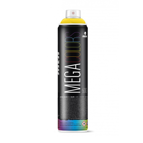 photo - Bombe de peinture mega 600ml - Jaune clair - RV1021 - Mtn