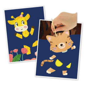 photo - Cartes à gratter - Animaux danseurs - Loisirs créatifs - Enfant - Dès 4 ans