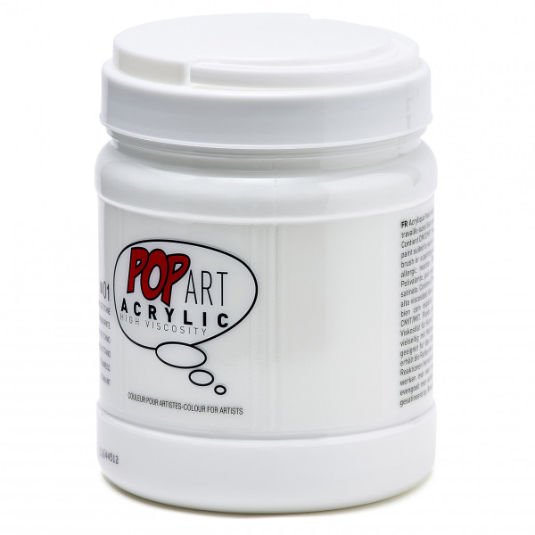 Peinture acrylique - Blanc primaire - Mate-satinée - Pot 700ml - Pébéo Pop Art