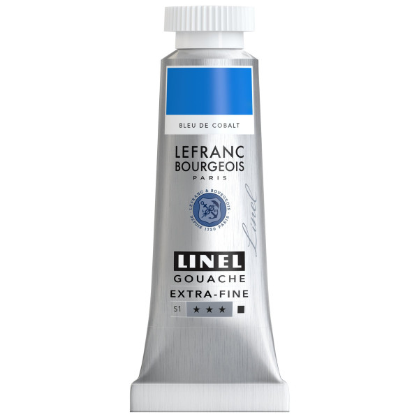 photo - Gouache - Extra-fine - Bleu cobalt - 30 - Lefranc Bourgeois - Linel - 14ml