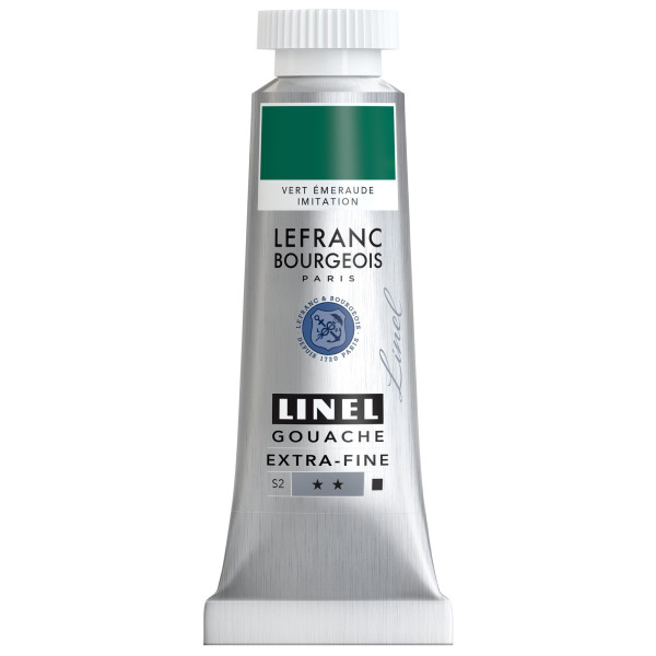 photo - Gouache - Extra-fine - Vert émeraude - 564 - Lefranc Bourgeois - Linel - 14ml
