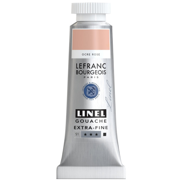 photo - Gouache - Extra-fine - Ocre rose - 817 - Lefranc Bourgeois - Linel - 14ml