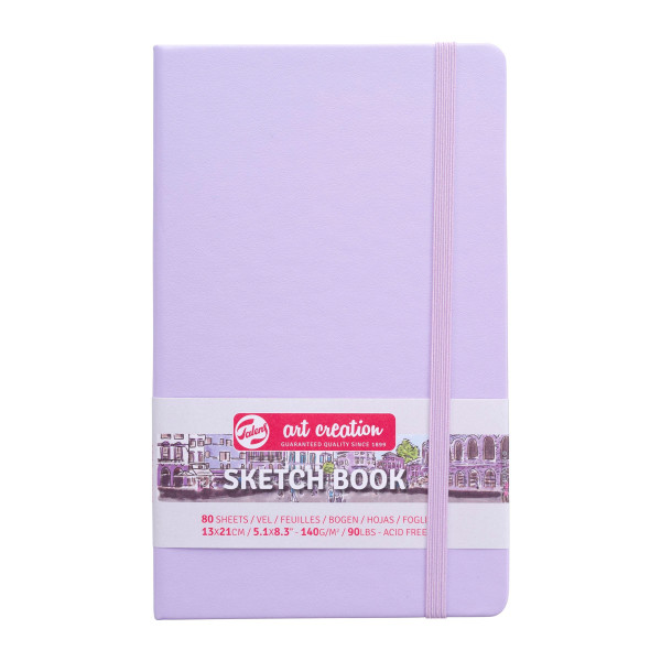 Carnet croquis 13x21cm - 80 feuilles - 140g - violet - Royal Talens