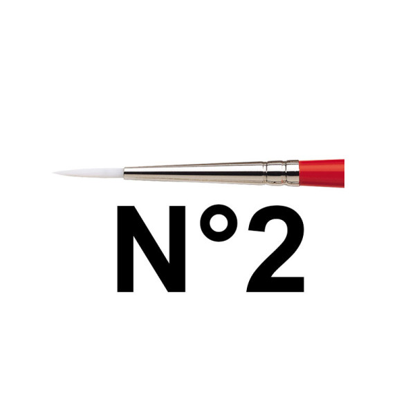 Pinceau rond manche court Winsor et Newton university série 233 n°2