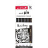 photo - Feutres - Noir - Dessin - Ecriture - Assortiment de pointes - Uni-Pin - Sketching
