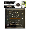Urne - Joyeux anniversaire - 20x20cm - Carton - Noir et blanc - Fête - Cagnotte