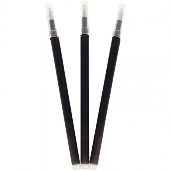 Lot de 3 recharges encre gel effaçable pour stylo R-Pen noir