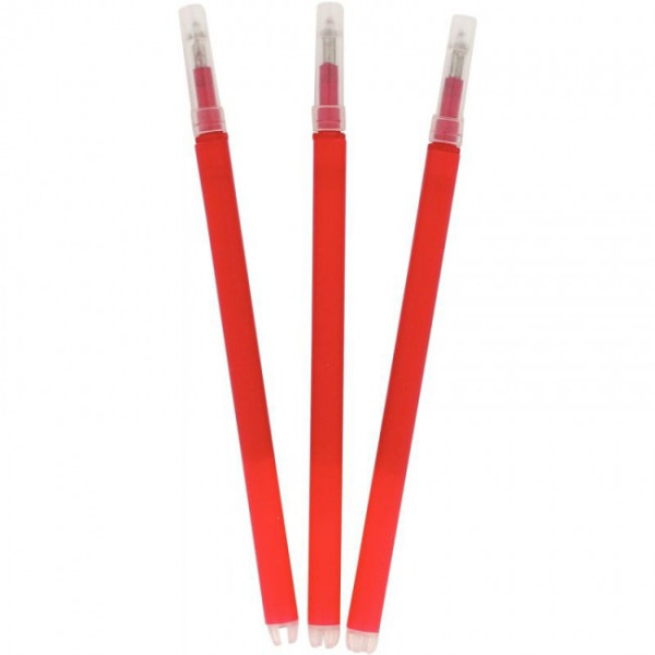 Lot de 3 recharges encre gel effaçable pour stylo R-Pen rouge