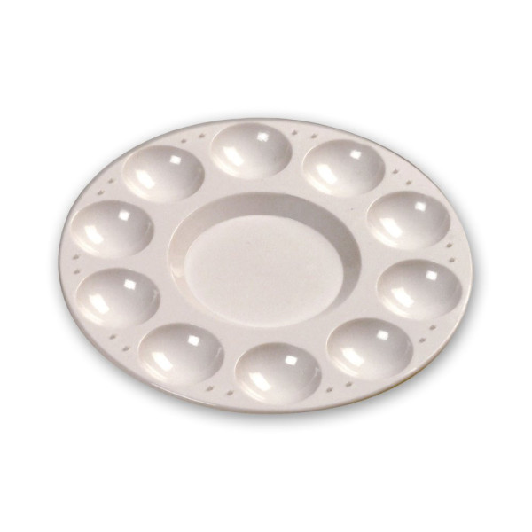 photo - Palette - Ronde - Plastique - 10 godets - 17,5cm diamètre - Lefranc Bourgeois