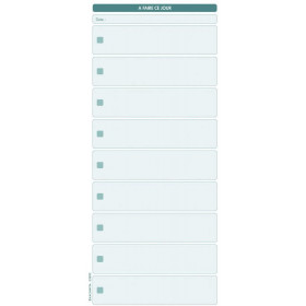 Carnet à spirales A faire ce jour to do liste 125 feuilles 14x29,7cm Exacompta