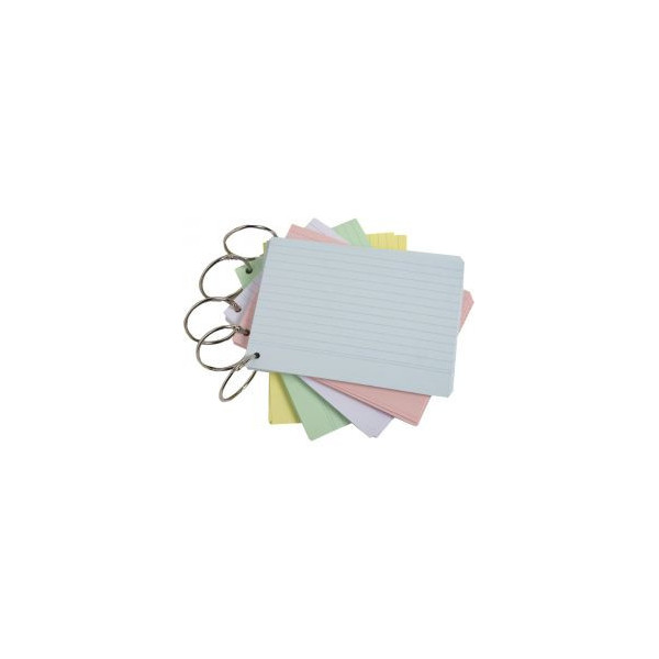 Lot de 50 flashcards bristol pour révisions A6 148x105mm Exacompta