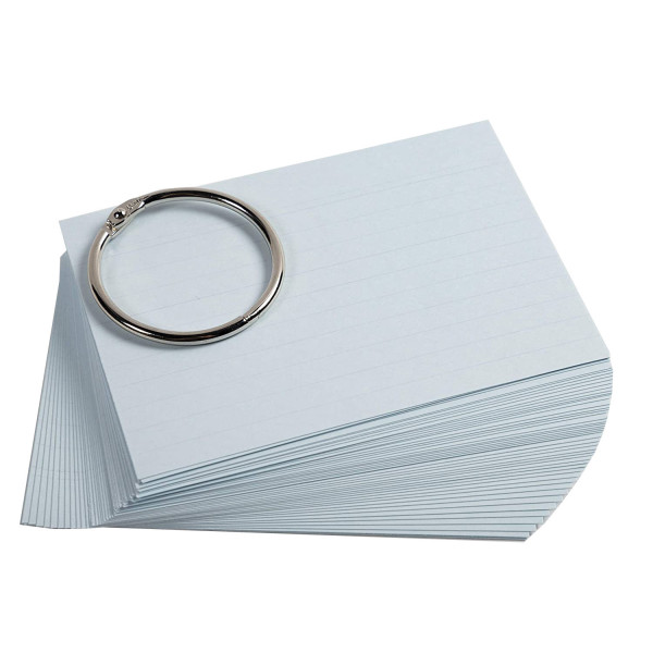 Lot de 50 flashcards bristol pour révisions A6 148x105mm Exacompta