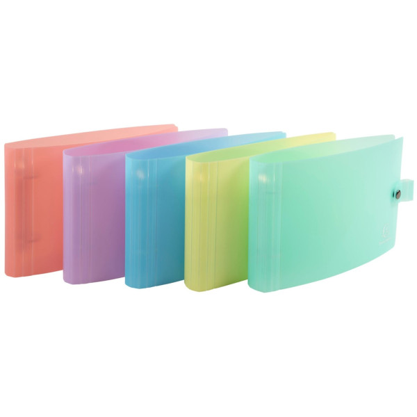 Classeur souple 2 anneaux dos 30mm coloris pastel Chromaline Exacompta