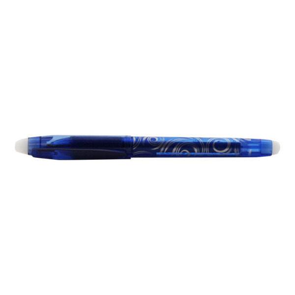 Boîte 12 stylos encre gel effaçable R-Pen bleu pointe moyenne 0.7mm