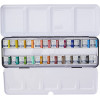 Boîte métal aquarelle fine Cotman Winsor et Newton 24 demi-godets