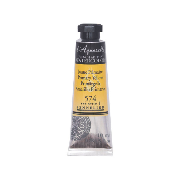 Aquarelle extra-fine - Jaune primaire - tube 10 ml - Sennelier