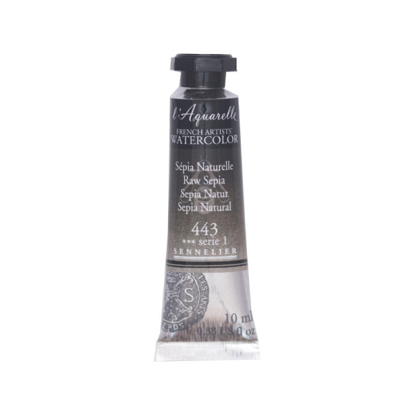 Aquarelle extra-fine - Sépia naturelle - tube 10 ml - Sennelier