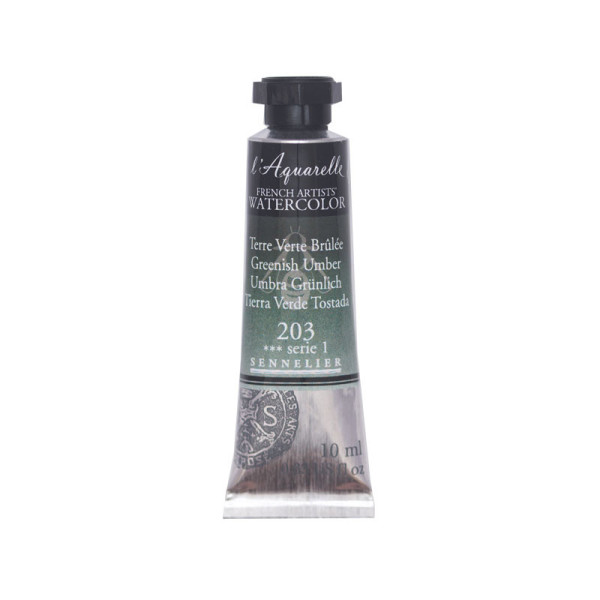 Aquarelle extra-fine - Terre Verte Brûlée - tube 10 ml - Sennelier