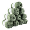 photo - Lot de 10 pelotes Azurite Kaki clair - 100% Acrylique - 50g/140m - Distrifil