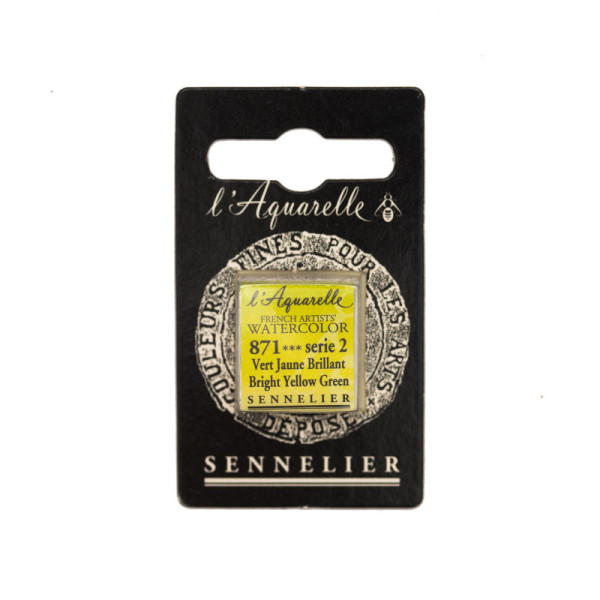 Aquarelle Extra-Fine 1/2 Godet Vert Jaune Brillant Sennelier