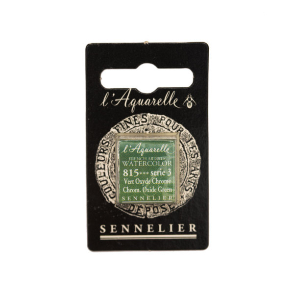 Aquarelle Extra-Fine 1/2 Godet Vert Oxyde Chrome Sennelier