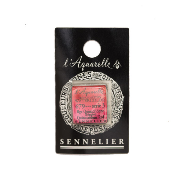 Aquarelle Extra-Fine 1/2 Godet Rouge Quinacridone Sennelier