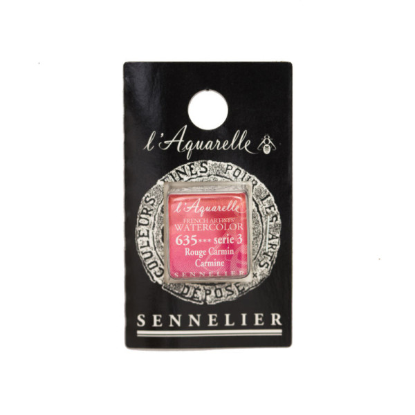 Aquarelle Extra-Fine 1/2 Godet Rouge Carmin Sennelier