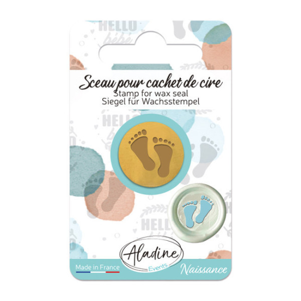 photo - Sceau pour cachet de cire - Bienvenue - Naissance - Carterie - Loisirs créatifs - Aladine