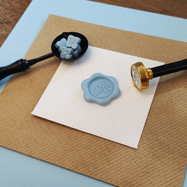 Cire à cacheter - Blanc mat - Fleur de cire - Carterie - Loisirs créatifs - Aladine