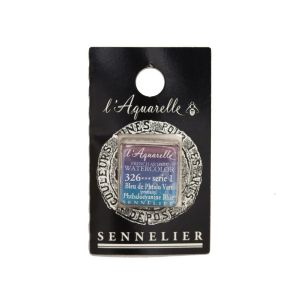 Aquarelle Extra-Fine 1/2 Godet Bleu de Phtalo Vert Sennelier