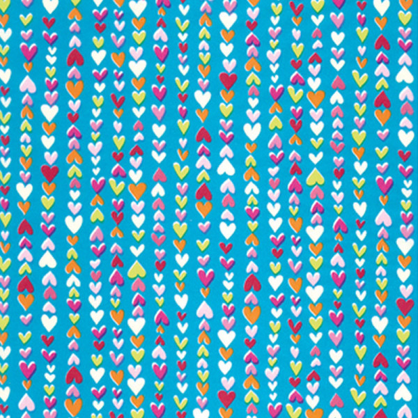 3 feuilles de papier Décopatch 30 x 40 cm motif petits cœurs