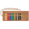 34 crayons de couleur Polychromos trousse rouleau Faber-Castell