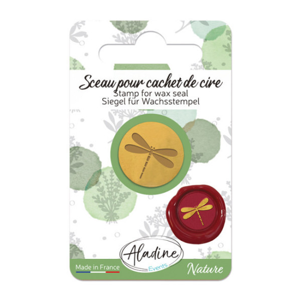 photo - Sceau pour cachet de cire - Libellule - Nature - Carterie - Loisirs créatifs - Aladine