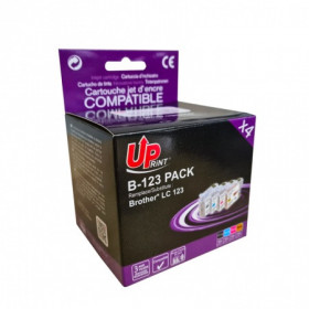 Brother LC123 pack de 4 cartouches compatibles B-123 UpPrint