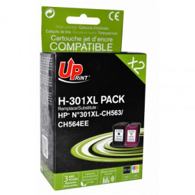 HP 301XL pack de 2 cartouches compatibles H-301XL UpPrint