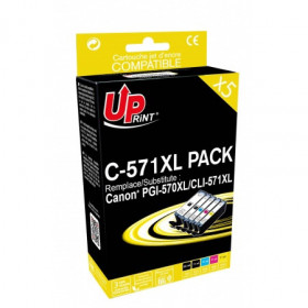 Canon CLI-571 pack de 5 cartouches compatibles C-571XL UpPrint