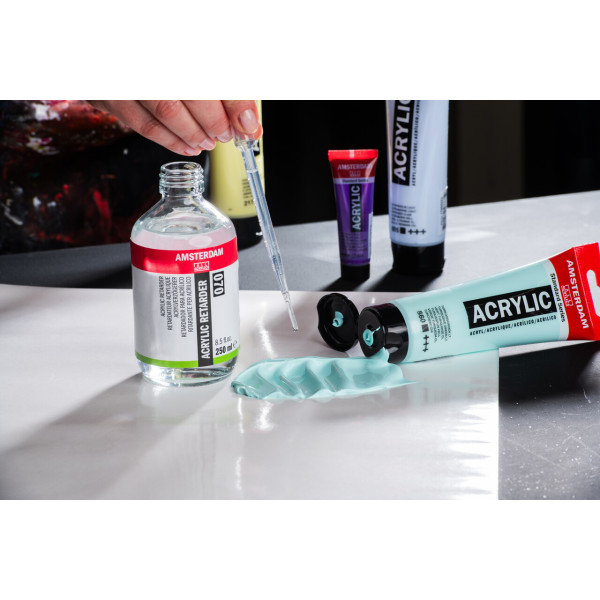 Médium - Retardateur - Peinture acrylique - Amsterdam - Flacon 75ml