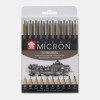 Feutres - Noir - Assortiment 10 pointes - Sakura - Pigma Micron - Dessin - Illustration