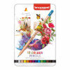 photo - Crayons de couleur - 12 teintes basiques - Mine épaisse - Boite métal - Bruynzeel